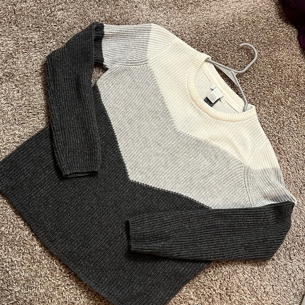 Striped knit sweater